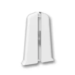 Заглушки Плинтуса Deconika Д85 001 Белый матовый (1пара)