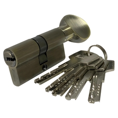 Механизм цилиндровый ZС70 (35Cx35) AB 5 ключей (бронза)