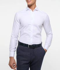 Сорочка Eterna Slim Fit 3325-F170-00 из фактурной ткани белая