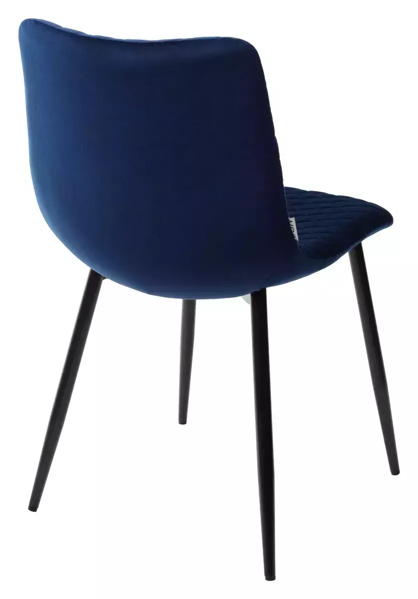 Стул TINTIN BLUVEL-86 NAVY BLUE / черный каркас М-City