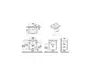 Vitra 68279 Тумба Root 60 см с классической раковиной, 2 ящика, матовый серый камень