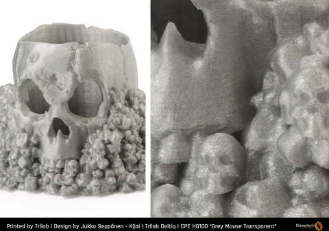 Пластик для 3D-принтера Fillamentum CPE HG100 Grey Mouse Transparent