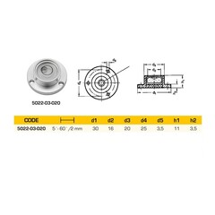 Уровень поверхностный круглый 30/20х11мм Kinex 5022-03-020
