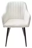 фото 6 Стул BRANDY WZ2042-01 молочный фактурный велюр / черный каркас М-City на profcook.ru