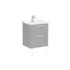 Vitra 68279 Тумба Root 60 см с классической раковиной, 2 ящика, матовый серый камень