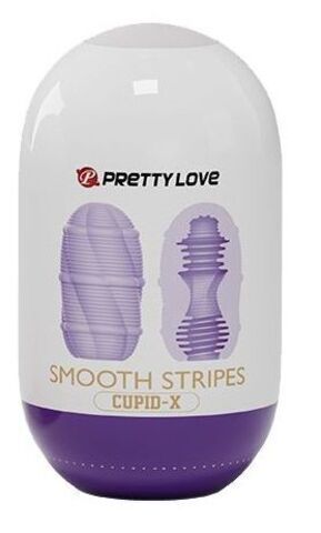 Сиреневый мастурбатор-яйцо Smooth Stripes - Baile Pretty Love BI-014931-3