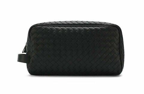 Кожаный несессер с плетением Bottega Veneta Intrecciato