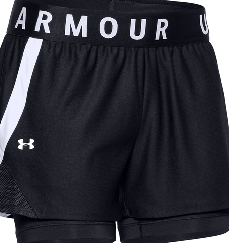 Женские теннисные шорты Under Armour Play Up 2in1 Shorts - black/white