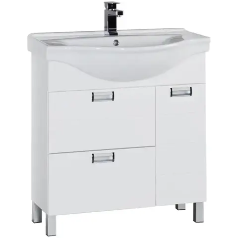 Aquanet 173128 Компл.3 - Тумба Сити 80 бел.(003) (173128)
