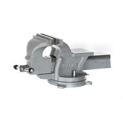 Тиски слесарные поворотные КОБАЛЬТ стальные, ширина губок 150 мм, захват 150 мм, 14.5 кг,  наковальня, коробка (Арт. 248-986)