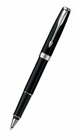 Ручка-роллер Parker Sonnet T530 Essential, Lacquer Deep Black СT (S0808820)