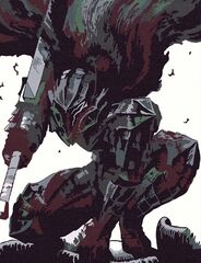 Картина по номерам Берсерк ЧБ