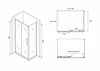 Abber Schwarzer Diamant AG30100BH-S100B Душевой уголок, 100x100x195, цвет: чёрный
