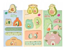 Набор бумажных закладок с клеевым краем в ассорти 9,2х20,7мм,на картонной подложке, по15л, 3д, ар