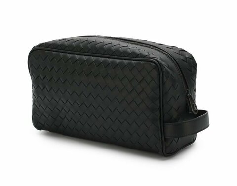 Кожаный несессер с плетением Bottega Veneta Intrecciato