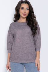 Блуза В гармонии с собой (серо-бордовая) Б12425 LT Collection