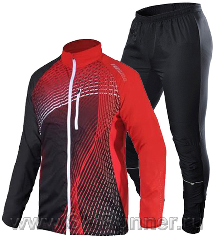 Костюм беговой Noname Pro Tailwind Running red/black мужской