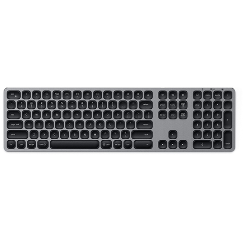 Беспроводная клавиатура Satechi Aluminum Bluetooth Wireless Keyboard with Numeric Keypad серый космос