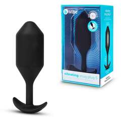 Черная вибропробка для ношения Vibrating Snug Plug 5 - 16,5 см. - 