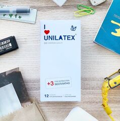 Ультратонкие презервативы Unilatex Ultra Thin - 12 шт. + 3 шт. в подарок - 