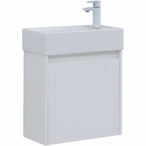 Aquanet 302522 Тумба с раковиной Nova Lite 50 1 дв. цв. бел. глянец (302522)