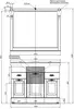 Aquanet 185808 Компл.2 - Тумба Тесса 105 Жасмин/серебро (YATAO) (185808)