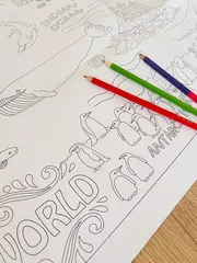 Лист раскраска 