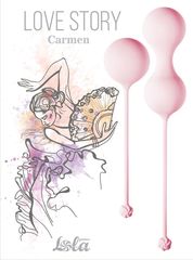 Набор розовых вагинальных шариков Love Story Carmen - 