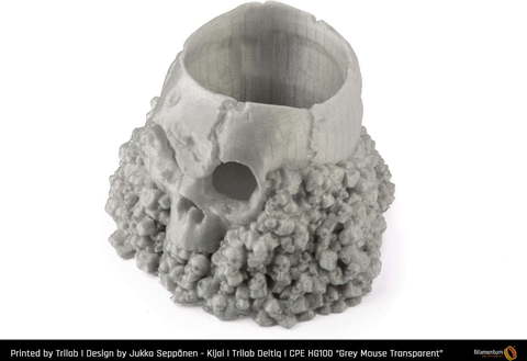 Пластик для 3D-принтера Fillamentum CPE HG100 Grey Mouse Transparent