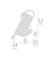 DeCuevas Прогулочная коляска для куклы, серия Диди, 55 см. (90543)