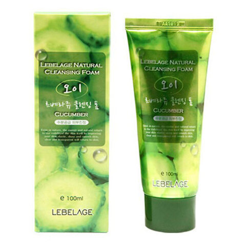 Lebelage Natural Cleansing Foam Cucumber - Пенка для умывания с огурцом