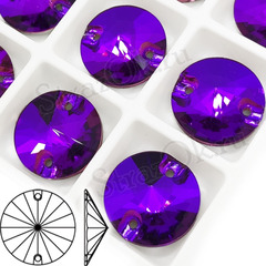 Стразы пришивные стеклянные Rivoli Electric Violet, Риволи Электрик Виолет фиолетовый на StrazOK.ru