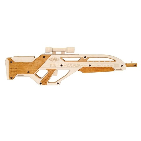 Полуавтоматический карабин INVADER от TARG - деревянный конструктор, оружие из дерева и фанеры, сборная модель, 3d пазл