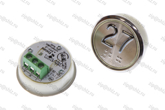 Кнопка (кнопочный модуль) EA2406S-D-W "27 этаж", круглая, белая динамическая подсветка, Брайль