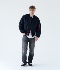 Бомбер Alpha Industries MA-1 Rep. Blue (Синий)