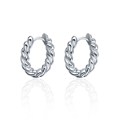 Серьги HELIX RINGS серебро