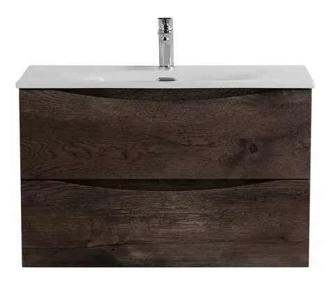 BelBagno MARINO-CER-MINI-800-2C-SO-RNG-P MARINO-CER-MINI База под раковину подвесная с двумя выкатными ящиками, Rovere Nature Grigio, 796x390x500, MARINO-CER-MINI-800-2C-SO-RNG-P