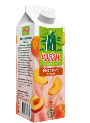 Йогурт питьевой Чабан со вкусом Персика 1,6% 870гр
