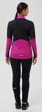 Премиальный костюм для лыж и зимнего бега Nordski Hybrid Pro 2.0 Fuchsia/Black женский