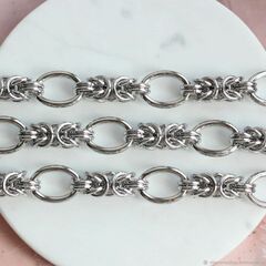 Цепочка 12*12 мм, родий, 10 см!!! А032