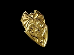 Силиконовый молд Щит Дракона