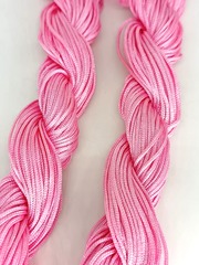 Шнур плетеный нейлон, d 1,2 мм, 10х20 м, розовый
