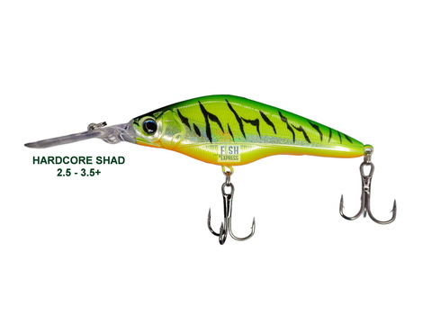 Воблер HARDCORE SHAD 75sp 10гр. 2.5 - 3.5m+ #16 (реплика)