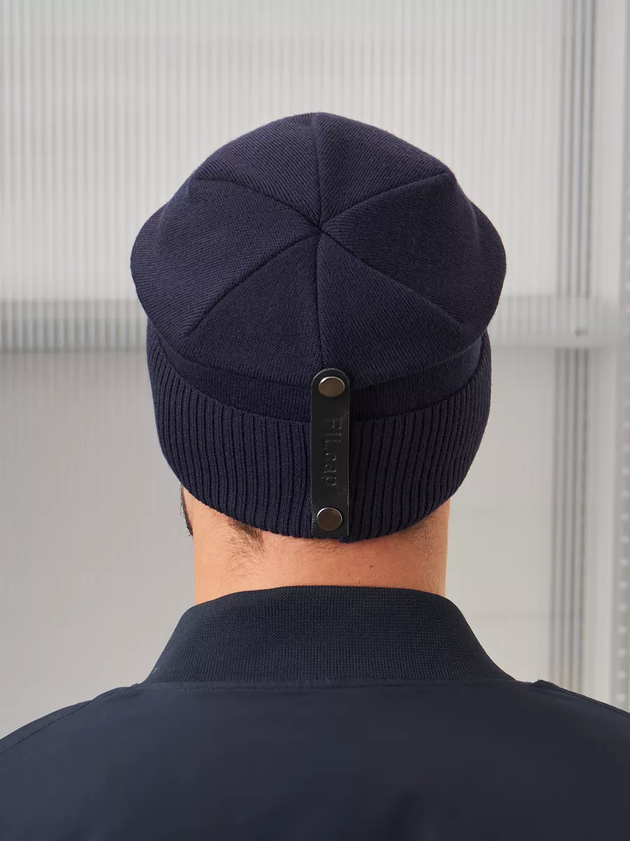 Шапка бини зимняя весенняя с флисом