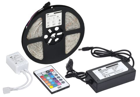Комплект DIY (5050RGB60-14,4-IP65-12В 5м + др. + конт.) IEK