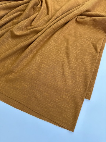 Трикотаж вискозный, слаб, Горчица