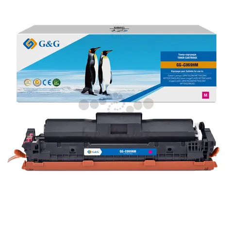 Картридж лазерный G&G GG-C069HM 069H Magenta пурпурный (5500стр.) для Canon I_sensys LBP673CDW, MF754CDW, MF752CDW(EUR)/imageCLASS MF756Cx(AP)/LBP674CDW, MF753CDW, MF751CDW(US)