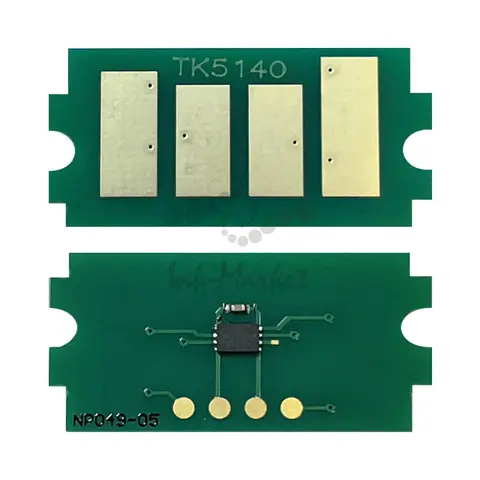 Чип TK-5140Y, желтый для Kyocera® ECOSYS P6130, M6030, M6530. Ресурс 5000 копий.