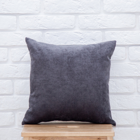Подушка 40*40 микровельвет (графит)