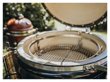 Гриль керамический Monolith Grill TWO.66 (Lechef) черный с боковыми столиками и подставкой